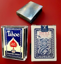 Arrco Tahoe No. 84 Poker Club Unopened Foil Sealed vTg Playing Cards & Worn Box picture