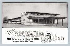 Niagara Falls NY-New York The Hiawatha Inn Motel Advertising 1950 Old Postcard picture