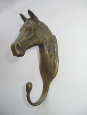 vintage / antique solid metal HORSE HEAD Large hook (weighs 1 lb+) picture