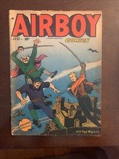 AIRBOY COMICS #6 Comic Book HILLMAN 1951 Golden Age 10 Cent COMPLETE Nice picture