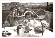 1950s Photograph Silver Gelatin Young Girl Candid Mediterranean Rural Vista picture