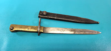 WWI German Bavarian Turkish c. 1917 Ersatz Brass Bayonet Knife + Scabbard TR1830 picture