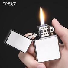 New Original ZORRO Kerosene Lighter - Retro Pure Copper, Windproof, Smoking Gift picture