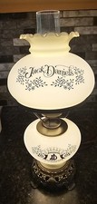 Vintage Jack Daniel’s Milk Glass Style Electric Lamp 1970s Rare Whiskey Decor picture
