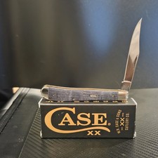 Case Case XX #80546 — Purple Curly Maple Slimline Trapper with the Ichthus picture