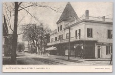 Goff's Hotel Main Street Warren RI Postcard Phoenix Print F.A. Bliss picture