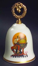 Gorham Rockwell Christmas Bell Planning Christmas Visits - No Box 68395 picture