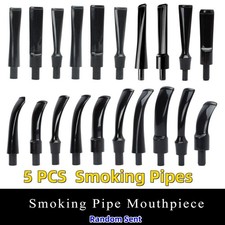 5pcs Mouthpiece Bent&Straight Stem Replacement for Most Tobacco Smoking Pipe DIY picture