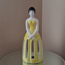 Vtg 2000 Bandwagon Inc  Lady Napkin Holder  Figurine  picture