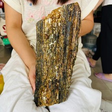 15.2LB Restoration of natural black tourmaline symbiotic crystal specimens 6950g picture