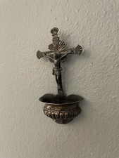 Beautiful 1891 Antique Vintage Sterling Silver Holy Water Font 79gram Victorian picture