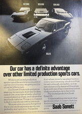 1974 Vintage Magazine Advertisement Saab Sonett ** Garage Art ** picture