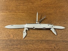 Vintage E.J. Coles INOX Stainless Steel Pocketknife w/ Leather Pouch picture