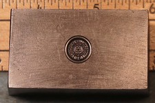 1923 JAMES MILLIKIN UNIVERSITY Seal STEEL STAMPING DIE Robbins RC624 picture