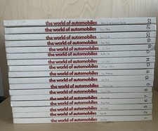 The World of Automobiles Encyclopedia 17 Volumes HC Car Books Partial Set picture