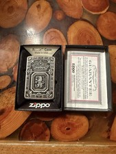 Zippo Lighter Armor Case Lion Crown Silver picture