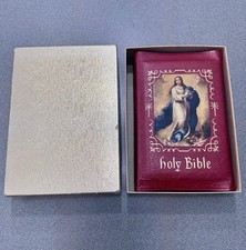 Vintage 1960 Holy Angels Edition The Catholic Press Family Bible MINT w/ Box OBO picture