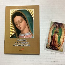 Novena A La Virgen De Guadalupe Prayer Book Songs Protection Favors & Holy Card picture