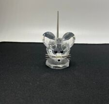 Swarovski Silver Crystal Large Mouse Figurine, w/ Silver Whiskers / Tail picture