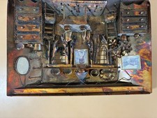 Vintage 3D Copper Hanging Wall Art 1970 Esesco Imports - RARE - Lighted picture