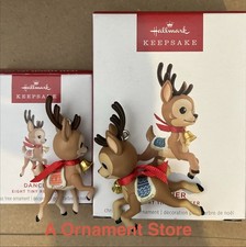 NEW RELEASE 2026 2025 Hallmark DANCER  DASHER Eight Tiny Reindeer #1 #2 Ornament picture