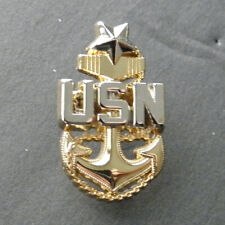 NAVY CHIEF SENIOR PETTY OFFICER ANCHOR PIN BADGE 1.1 INCHES picture