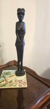 Fertility Goddess Hand Carved African Kenya Vintage - signed picture