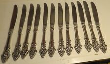 12 Piece Set Lot Place Modern Hollow Knife Trevi Stainless INTERNATIONAL SILVER picture