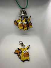 Homerchu Custom Figure – Funny Cartoon Collectible – Homer pickacu Keychain picture
