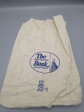 Vintage Excellent Condition National Bank of Saint Paul Canvas Bank Bag.  picture