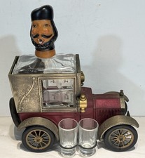 Vintage 1918 Ford Model T Golden Crown Liquor Musical Decanter 2 Shot Glasses picture