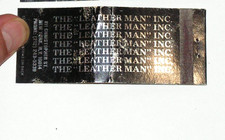 RARE Vintage The Leather Man Gay Store FULL Matchbook 111 Christopher St. NY picture