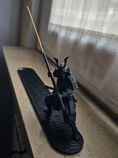 Samurai warrior posing - incense stick holder  picture