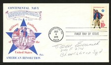 Tom Emrich d.2013 signed autograph FDC cover Black Sheep Squadron Pilot PC118 picture