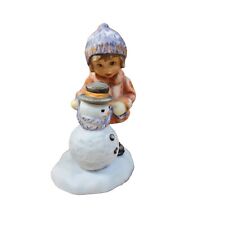 Bisque Porcelain  Figurine Goebel A Gift For Snowman BH 93/P Berta Hummel  picture