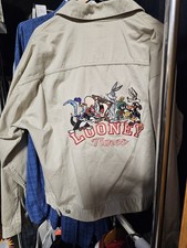 WICKED VALUES: Looney Tunes EMBROIDERED Characters Waist COAT XL MINT Retired picture