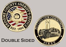 Broome County Sheriff's Office FIRST Program Challenge Coin  J#24 picture