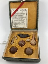 Vintage Chinese Scholars Set Yixing Ware Miniatures Boxed 9 Pieces Plate picture