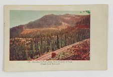 Ascending St. Peters Dome Three Elevations of Track Colorado Postcard Posted picture