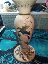 Lillian Rose Designs Ceramic Pillar Candlestick Holder Hand Painted Leaf Vine picture