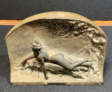 Antique Avant Le Bain Art Nouveau Nude Sculpture by Charles Édouard Alliot picture