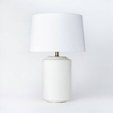 Ceramic Assembled Table Lamp White (Includes LED Light Bulb) - Threshold picture
