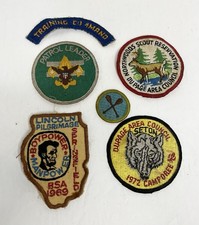6 Vintage BSA 1960s & 70s Illinois Lincoln DuPage Boy Scouts of America Patches picture