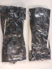 2 Pack Of USGI Chemical Protective Rubber Gloves With Cotton Inserts Sz Medium  picture