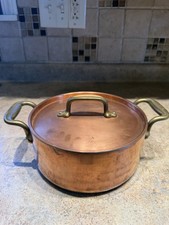All-Clad Cop*R*Chef Casserole 3qt With Lid 8 Inches x 3.75 Inches Copper picture