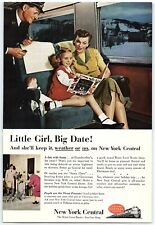 1950s NEW YORK CENTRAL RAILROAD WATER LEVEL ROUTE FULL PAGE PRINT AD Z5308 picture