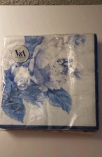 Victoria And Albert V&A Museum Paper Napkins Fairy Rose Anne Marie Blue Floral picture
