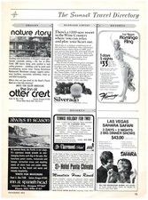 PRINT AD, 1972 Las Vegas Casinos Flamingo & Sahara Inn At Spanish Head Silverado picture