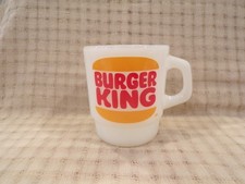 Fire-King Stackable Burger King Fast Food Restaurant Advertising Coffee Mug picture