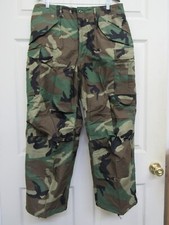 US GI M65 Woodland Camo Field Pants Trousers Medium Short Gibraltar 1989 NOS picture
